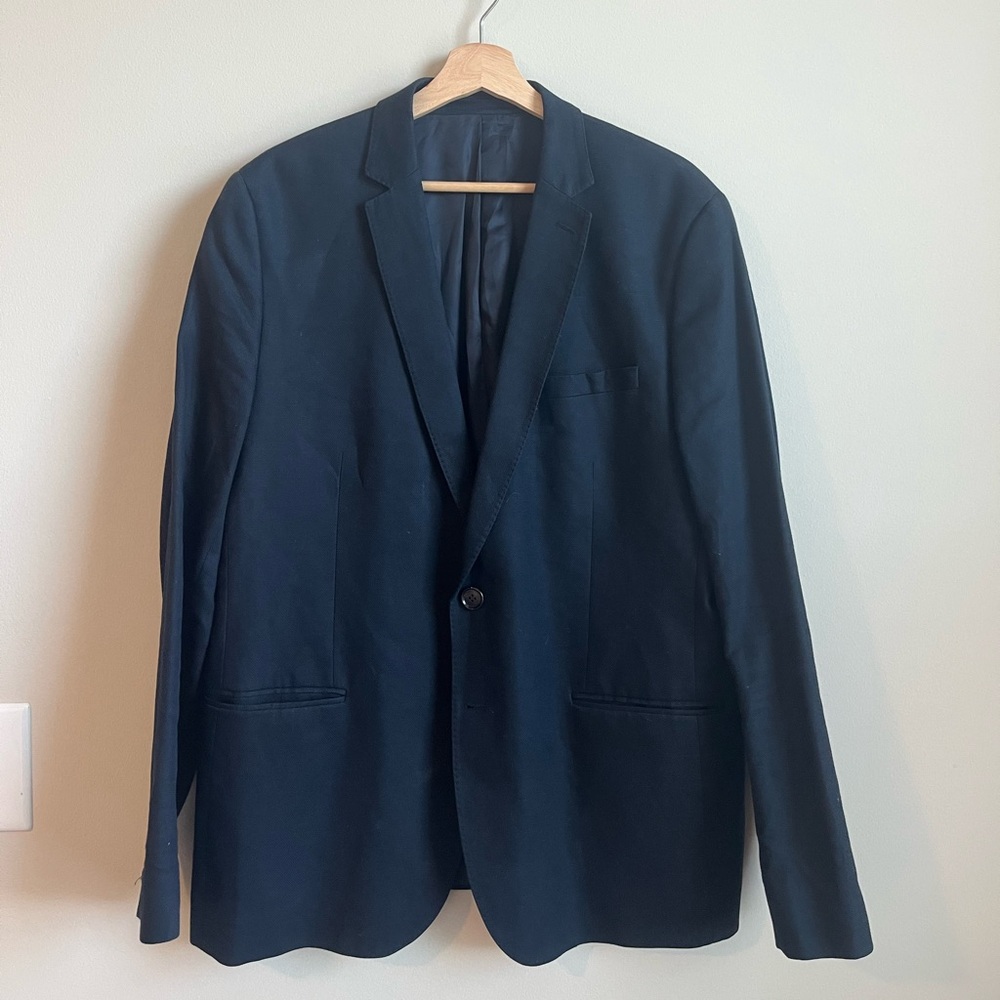Country road slim contemporary fit men’s navy blazer size 44 two button